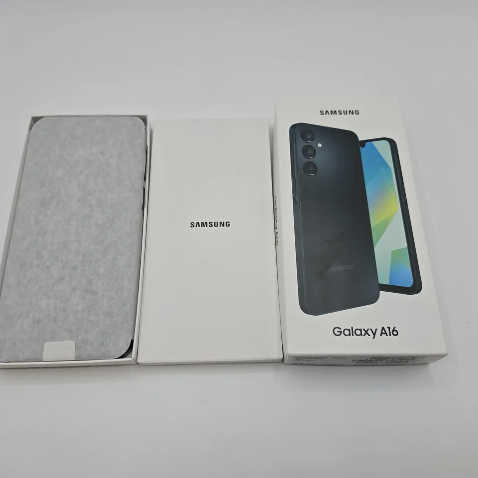 BOXED SAMSUNG GALAXY A16 4/128GB IN BLACK - SM-A165F