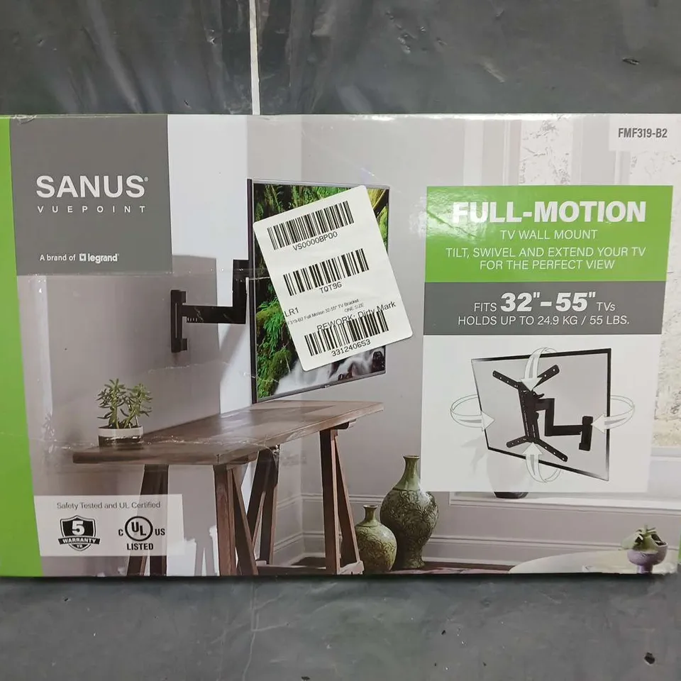 SANUS FMF319-B2 FULL MOTION 32-25" TV BRACKET  RRP £70