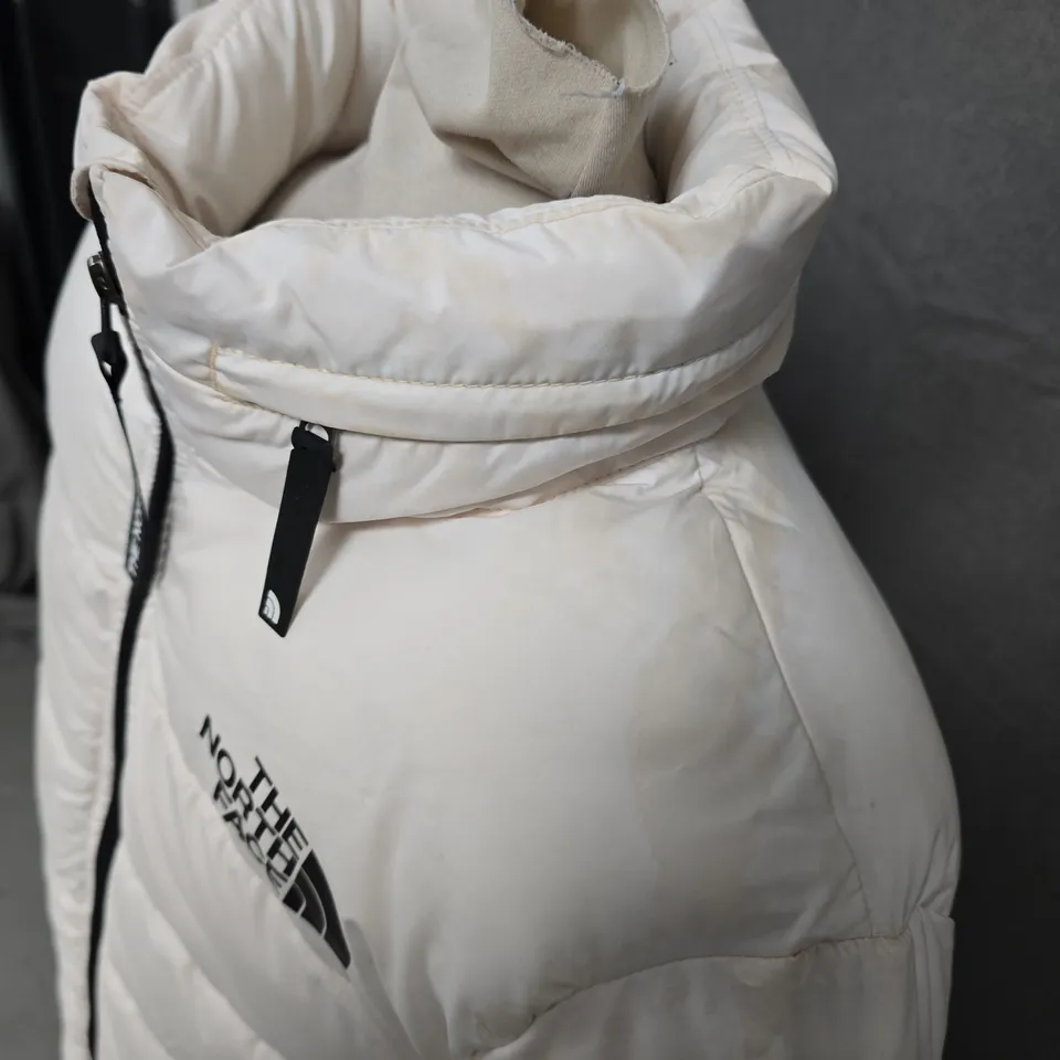 THE NORTH FACE PADDED LONG COAT, WHITE - UK SIZE S