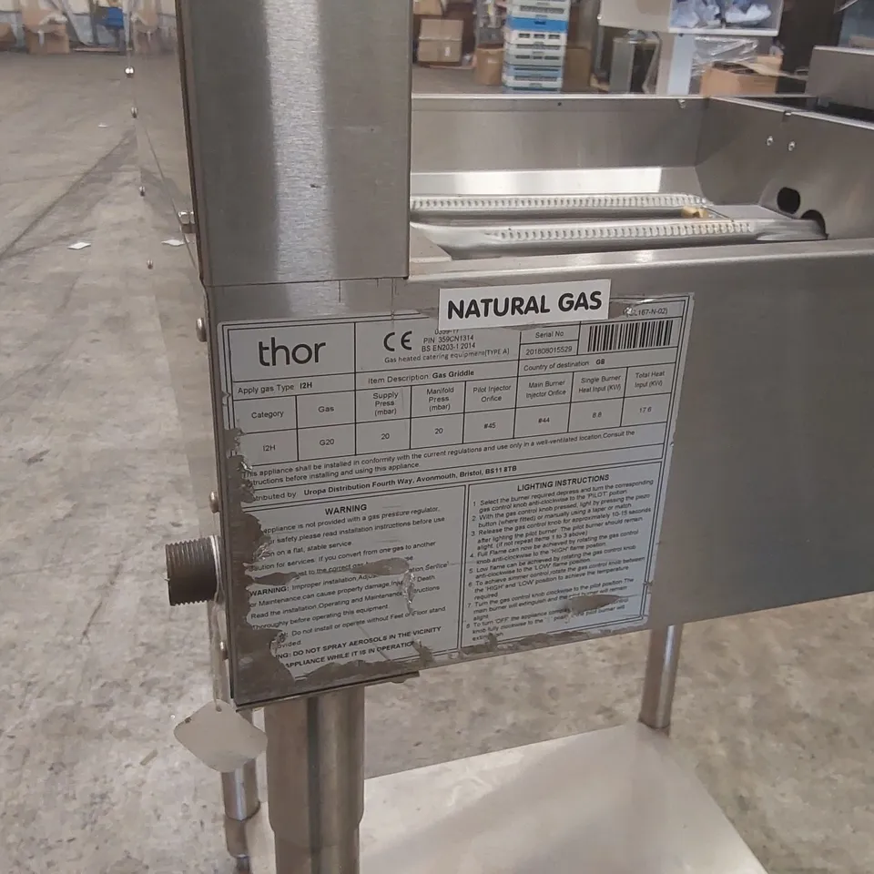 THOR COMMERCIAL NATURAL GAS GRIDDLE