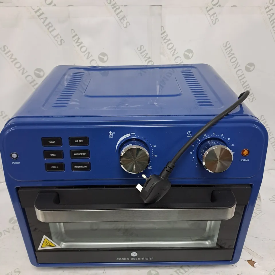 COOK'S ESSENTIAL 21-LITRE AIRFRYER OVEN IN BLUE 