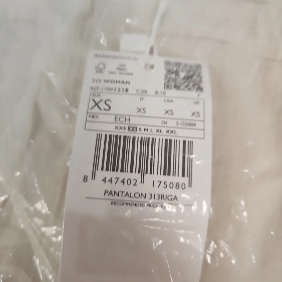 MANGO WOMEN’S WHITE TROUSERS – XS