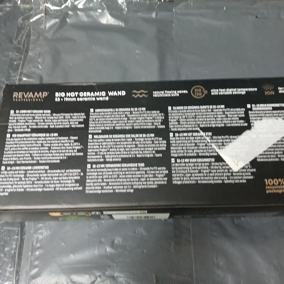 Revamp Professional Big Hot Ceramic Wand – WD-1000X-GB