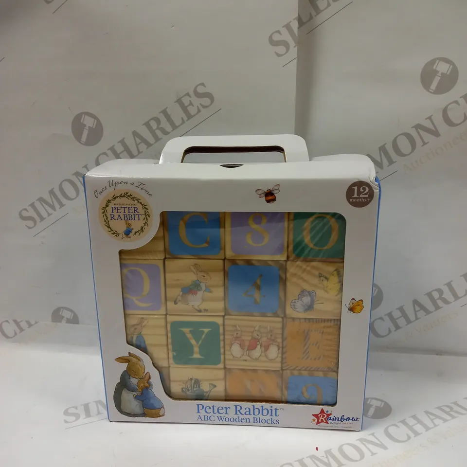 PETER RABBIT ABC WOODEN BLOCKS 12 MONTHS+