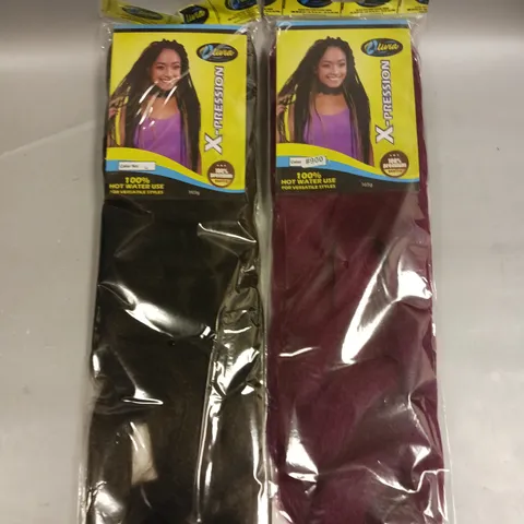 APPROXIMATELY 20 SEALED OLIVIA X-PRESSION HAIR PIECES - #900 & 4