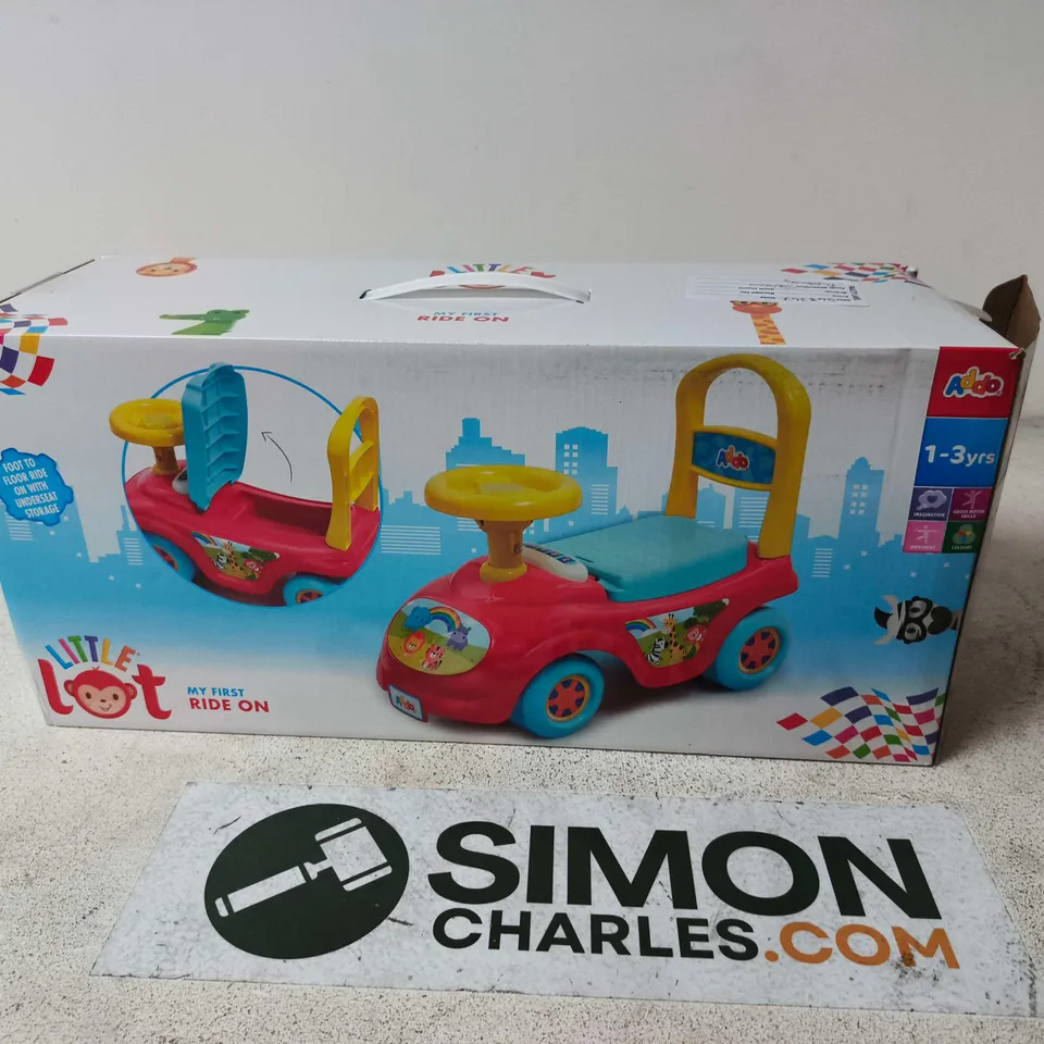 TODDLER RIDE-ON CAR TOY – BOXED, FOR AGES 1–3 YEARS 