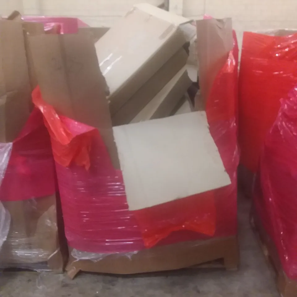 PALLET OF ASSORTED HOUSEHOLD PRODUCTS AND ITEMS, INCLUDING; BOXED FURNITURE, OTHER HOUSEHOLD ITEMS ETC