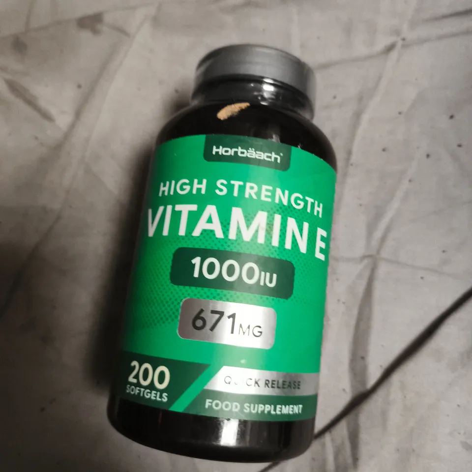 HORBAACH HIGH STRENGTH VITAMIN E 1000IU – 200 SOFTGELS