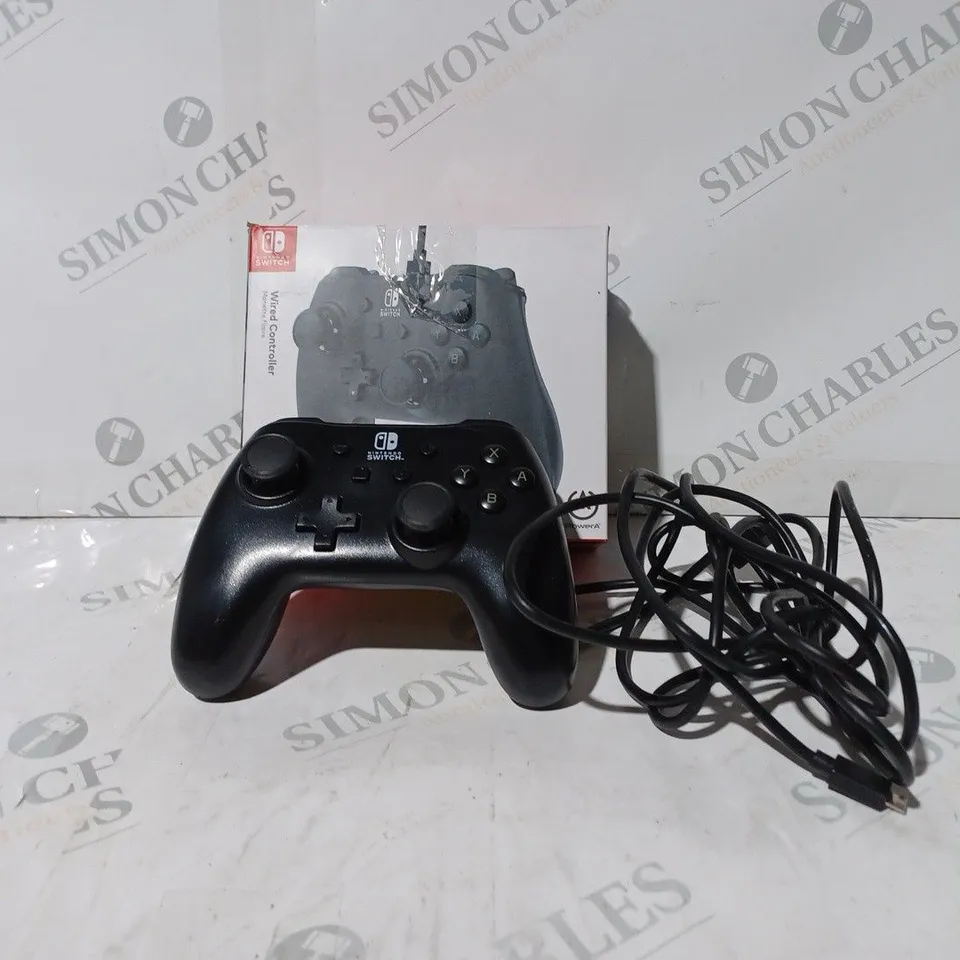 BOXED NINTENDO SWITCH BLACK WIRED CONTROLLER