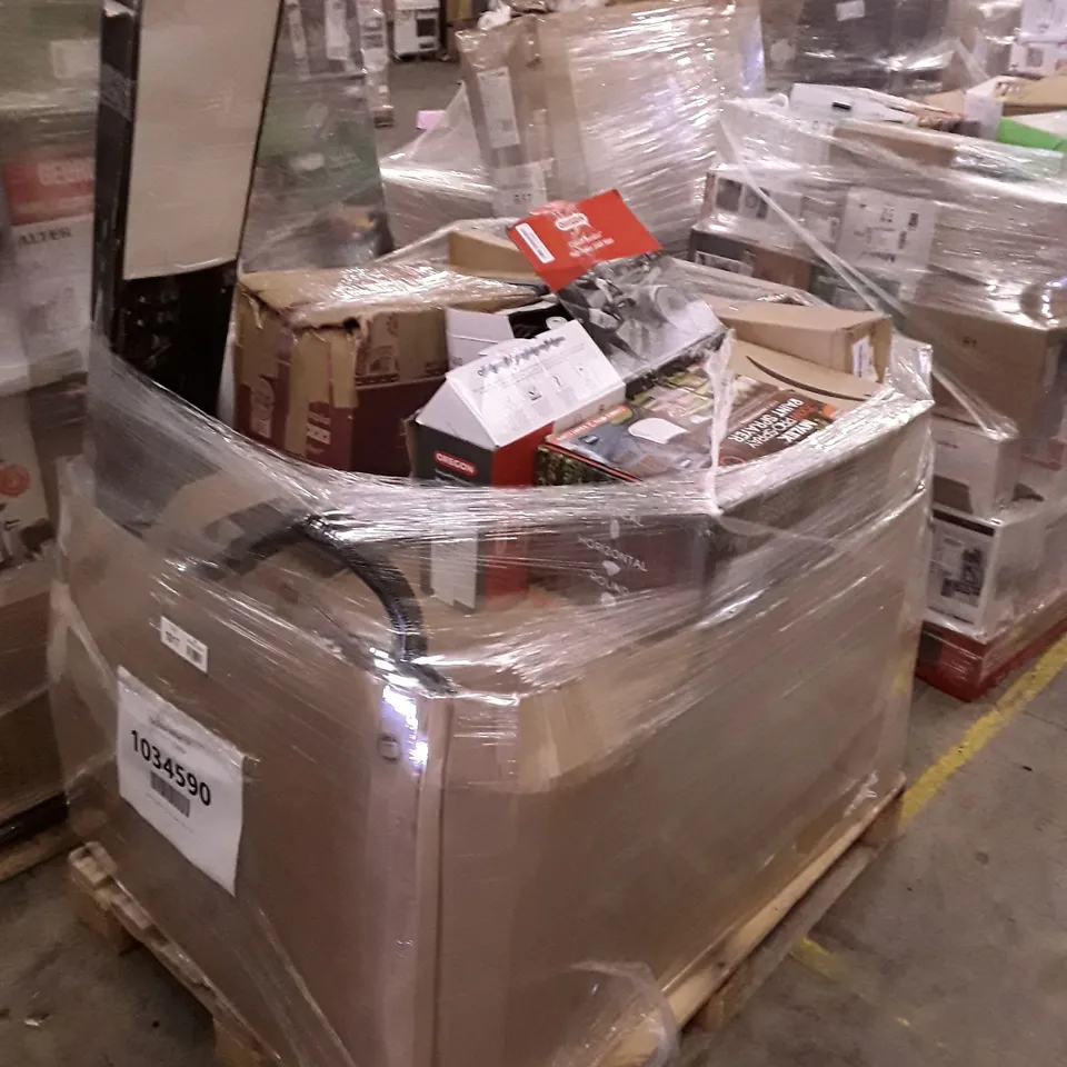 PALLET OF APPROXIMATELY 40 UNPROCESSED RAW RETURN HOUSEHOLD AND ELECTRICAL GOODS TO INCLUDE;
