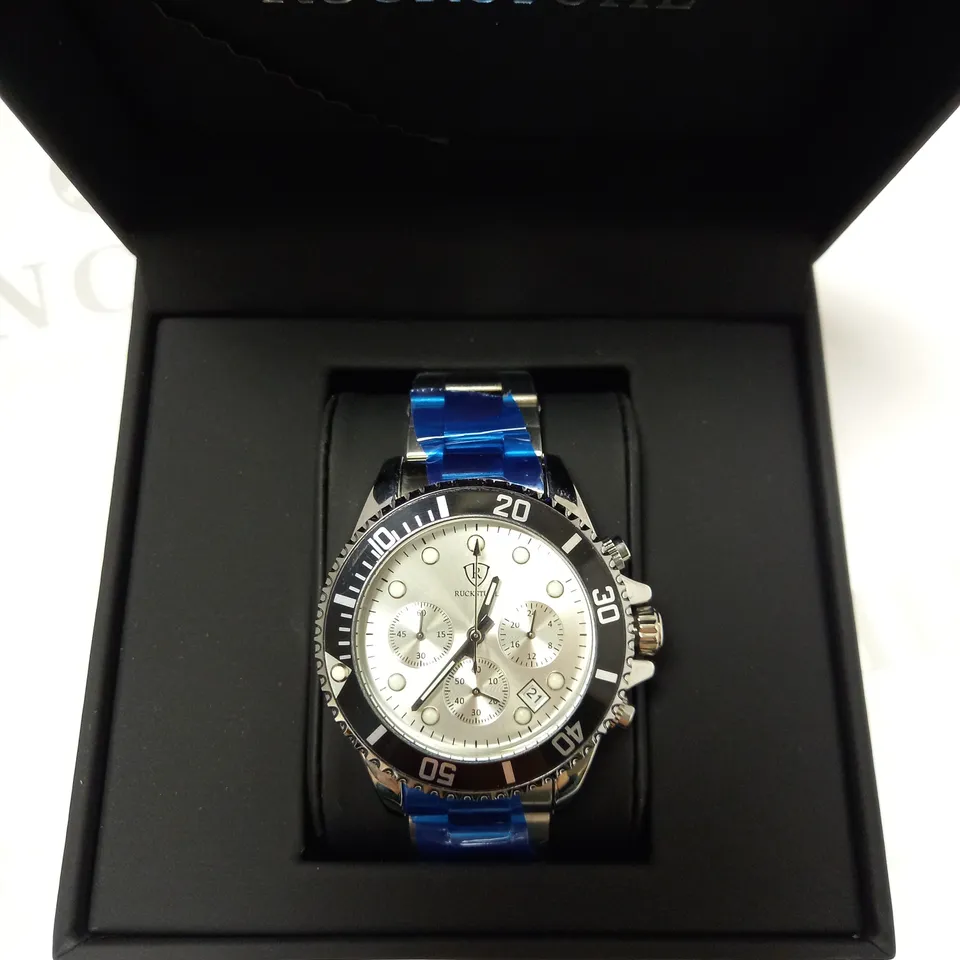 RUCKSTUHL TRIPLE DIAL CHRONO BRACELET STRAP WRISTWATCH