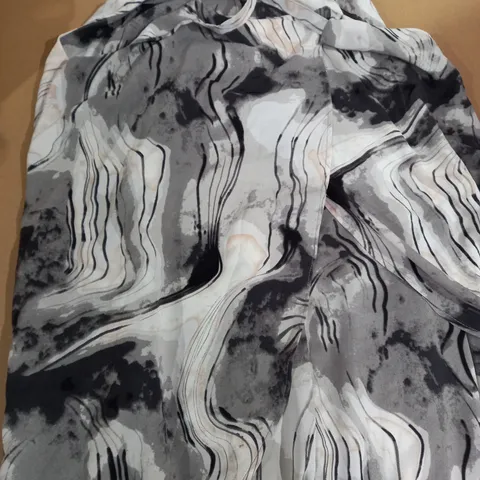 FRANK USHER SUN DRESS GREY ABSTRACT LARGE
