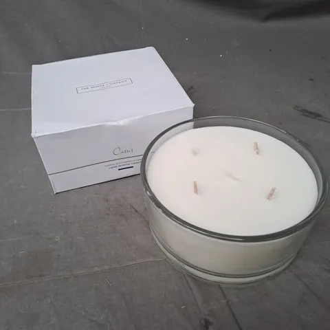 BOXED THE WHITE COMPANY CASSIS LARGE SCENTED CANDLE 