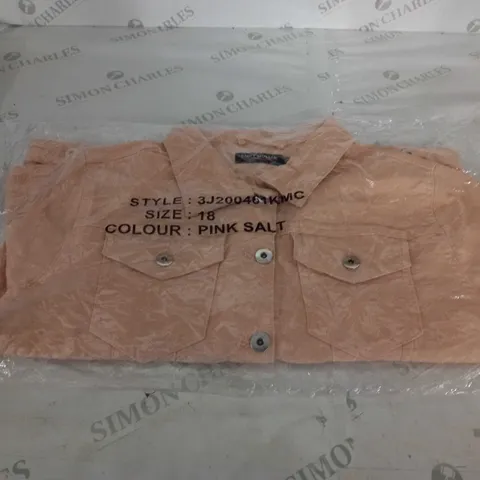 KURT MULLER PINK DENIM JACKET SIZE 18