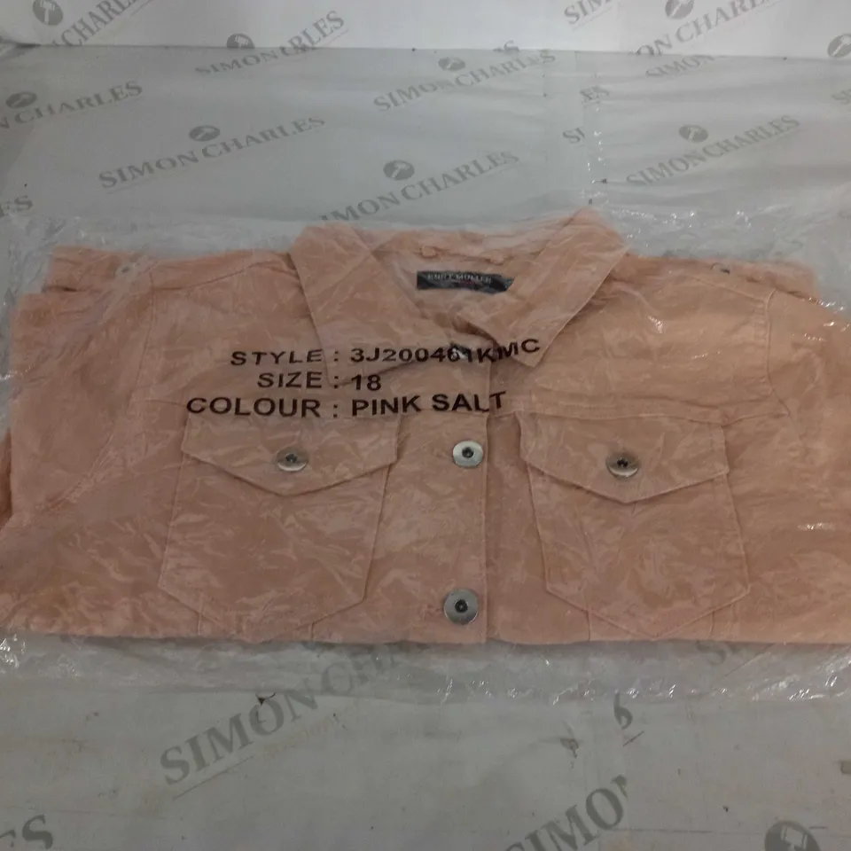 KURT MULLER PINK DENIM JACKET SIZE 18