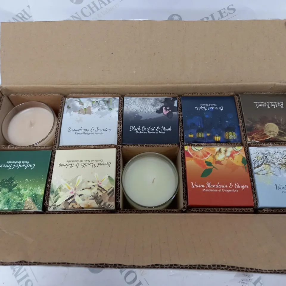 PRICES CANDLES SET OF 10 JAR CANDLES IN GIFT BOXES