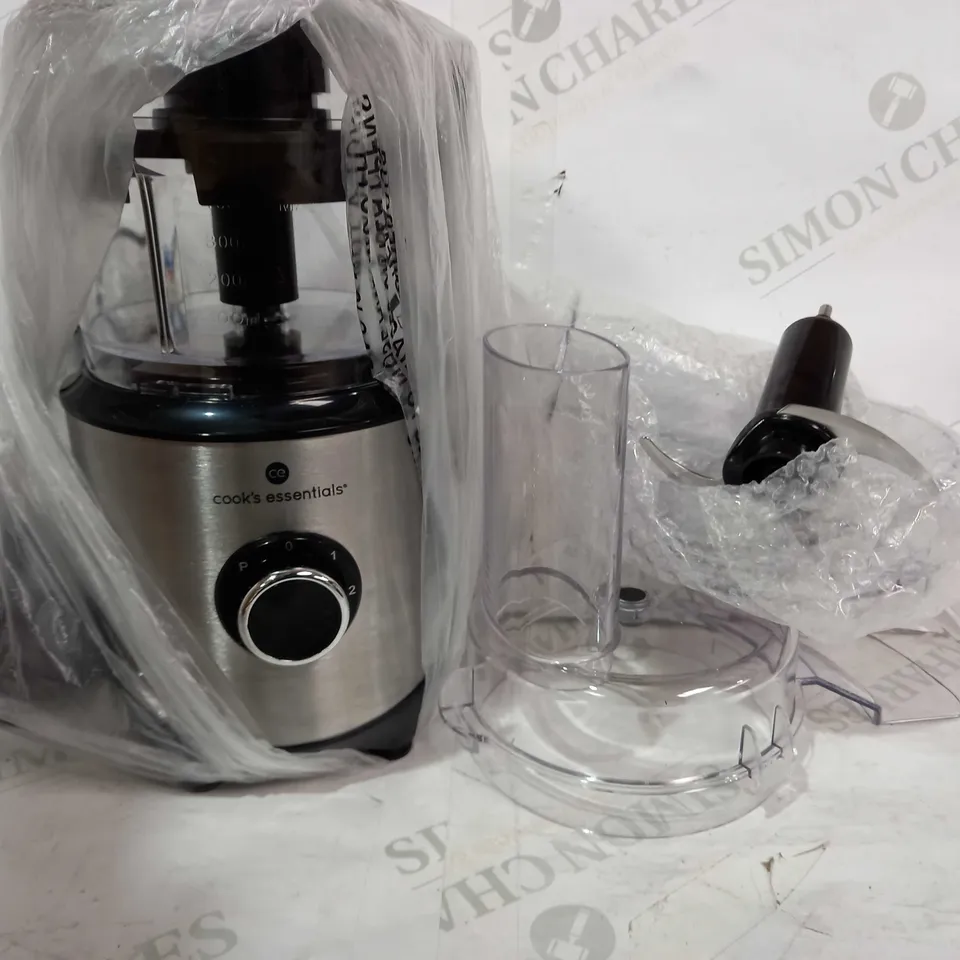 COOK'S ESSENTIALS 400ML COMPACT DOUBLE BLADE FOOD PROCESSOR