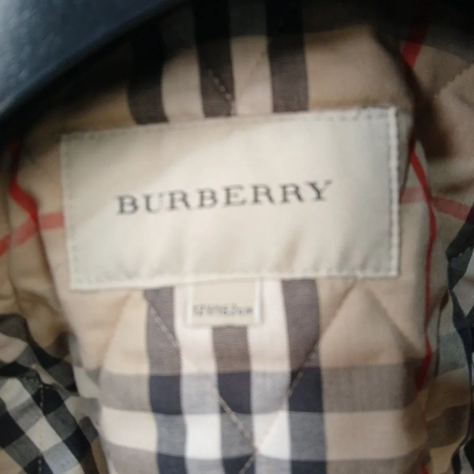 BURBERRY QUILTED JACKET – BEIGE WITH BURBERRY CHECK LINING - SIZE 12 YEARS