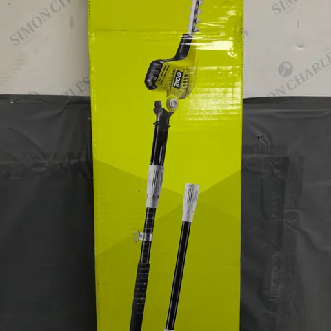 BOXED RYOBI POLE HEDGE TRIMMER - COLLECTION ONLY 