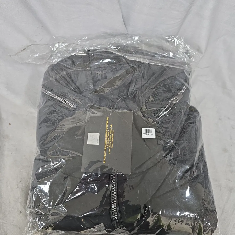 BAGGED 19V69 ITALIA BY ALESSANDRO VERSACE WOMEN'S JACKET - BLACK - XL