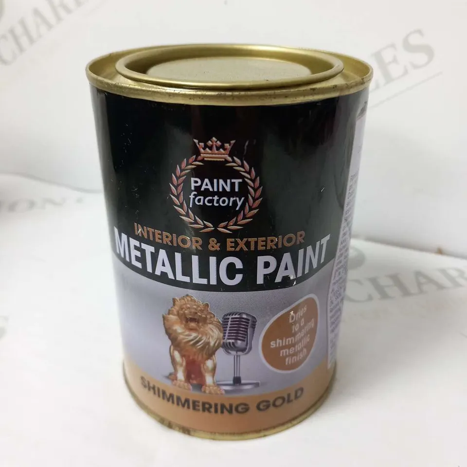 PAINT FACTORY INTERIOR AND EXTERIOR METALLIC PAINT SHIMMERING GOLD 300ML