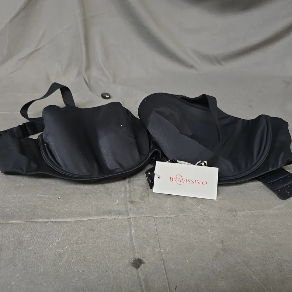 BRAVISSIMO ULTIMATE COMFORT PLUNGE BRA – BLACK, UK 34J