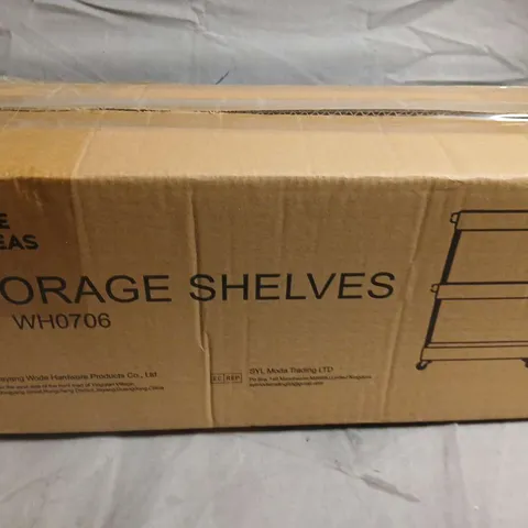 LIFE IDEAS PLASTIC STORAGE SHELVES IN WHITE 