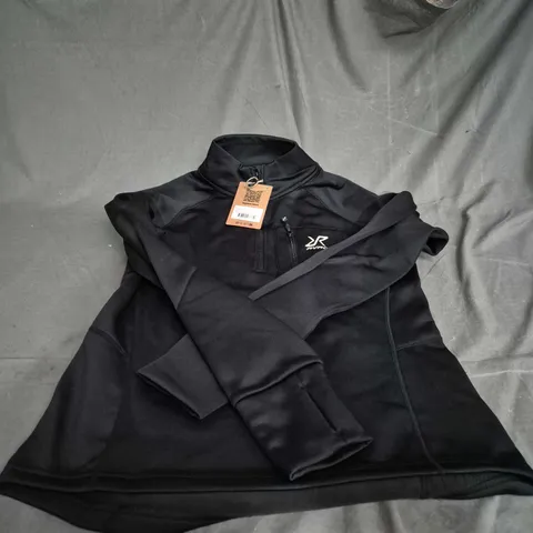 RVRC BLACK ZIP-UP TRACKSUIT JACKET – SIZE S