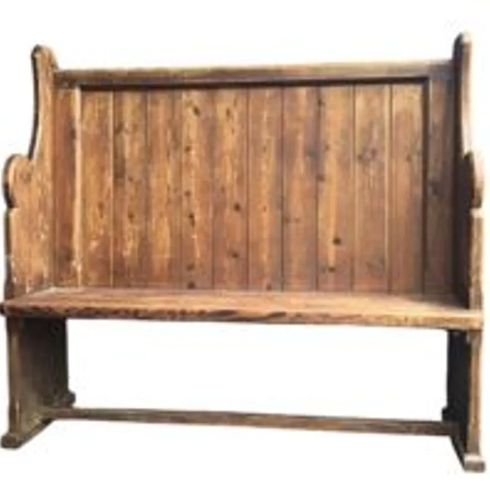 STUNNING 18TH CENTURY ANTIQUE HIGH BACK PEW CHURCH BENCH RRP £1000