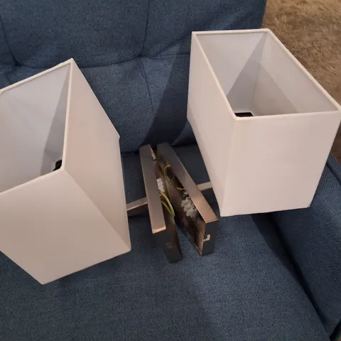 SET OF 2 SEMPRONIUS 1-LIGHT ARMED SCONCE - SATIN NICKEL