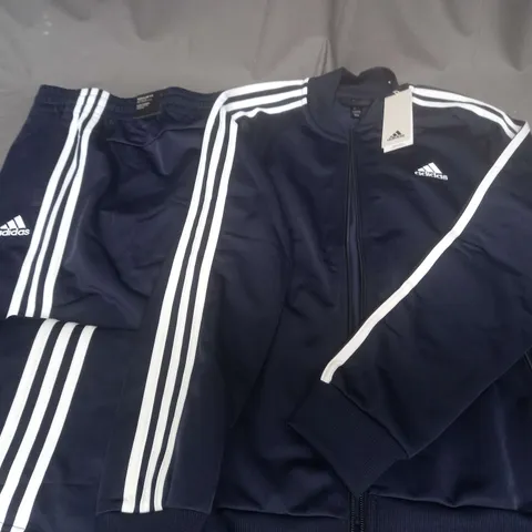 ADIDAS NAVY ZIP THROUGH TRACKSUIT - UK M