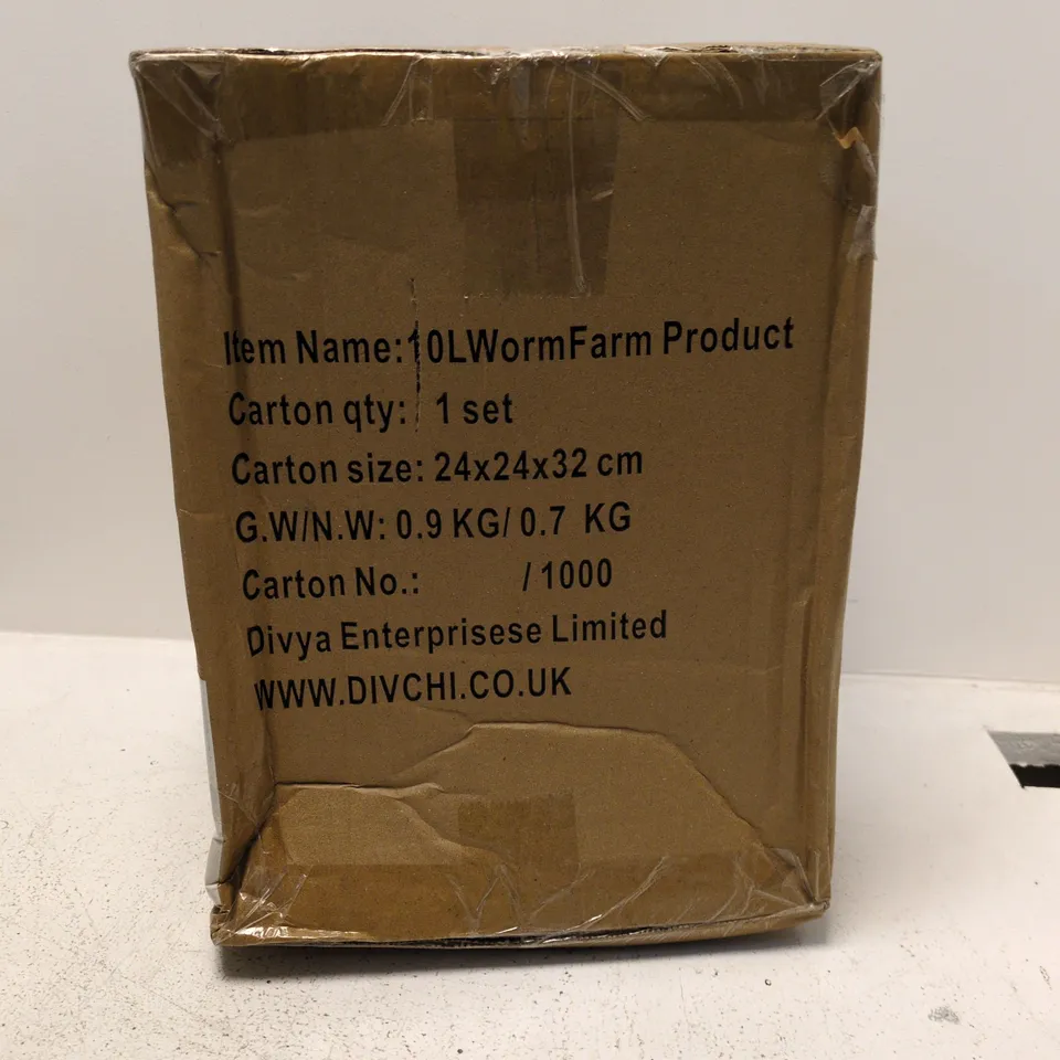 DIVCHI 10L WORM FARM PRODUCT – GARDEN COMPOSTING (BOXED)