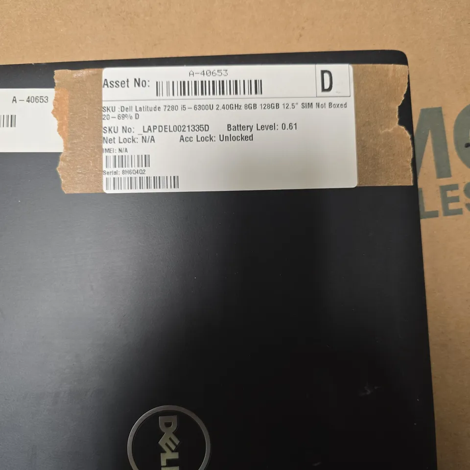 DELL LATITUDE 7280 LAPTOP – I5-6300U, 8GB RAM, 128GB SSD, 12.5" DISPLAY 