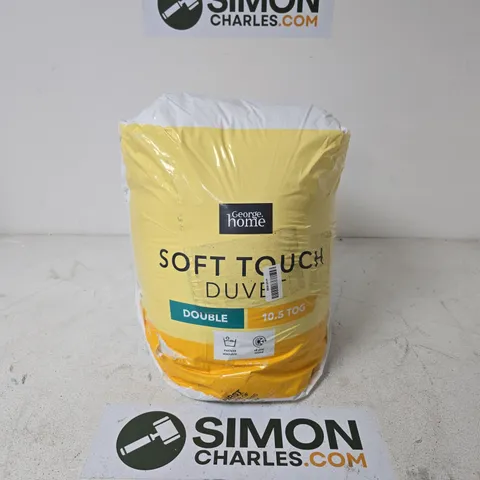 GEORGE HOME SOTF TOUCH DUVET DOUBLE 10.5 TOG