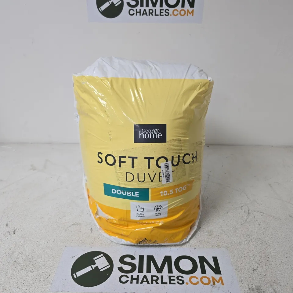 GEORGE HOME SOTF TOUCH DUVET DOUBLE 10.5 TOG