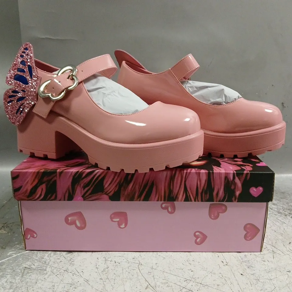 BOXED PAIR OF KOI TIRA PINK MARY JANES GOOD FAIRY EDITION SIZE UK 7