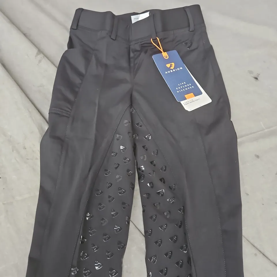 AUBRION ALBANY RIDING TIGHTS - LADIES, BLACK, SIZE SMALL