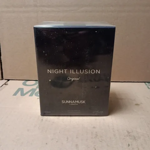 BOXED AND SEALED SUNNAMUSK LONDON NIGHT ILLUSION ORIGINAL EAU DE PARFUM 50ML