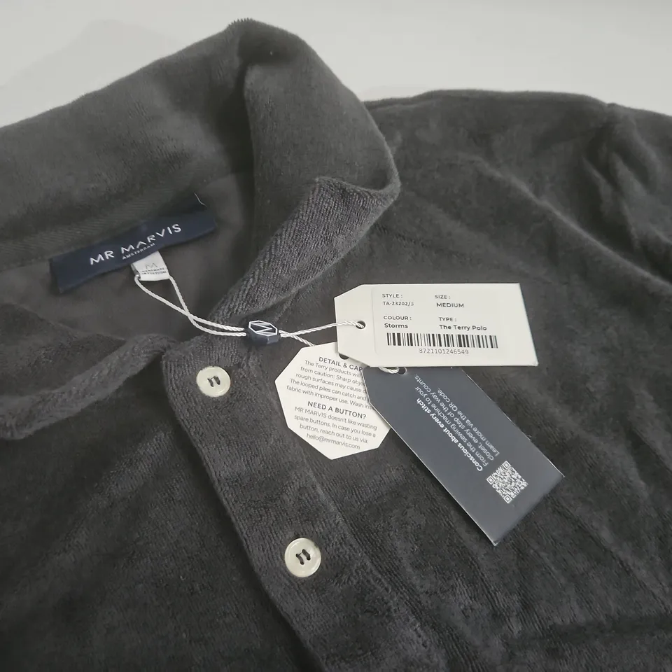 MR MARVIS THE TERRY POLO IN STORM - M