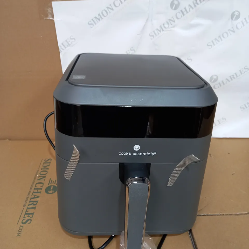 BOXED COOK'S ESSENTIALS 5.8L AIR FRYER IN SLATE GREY