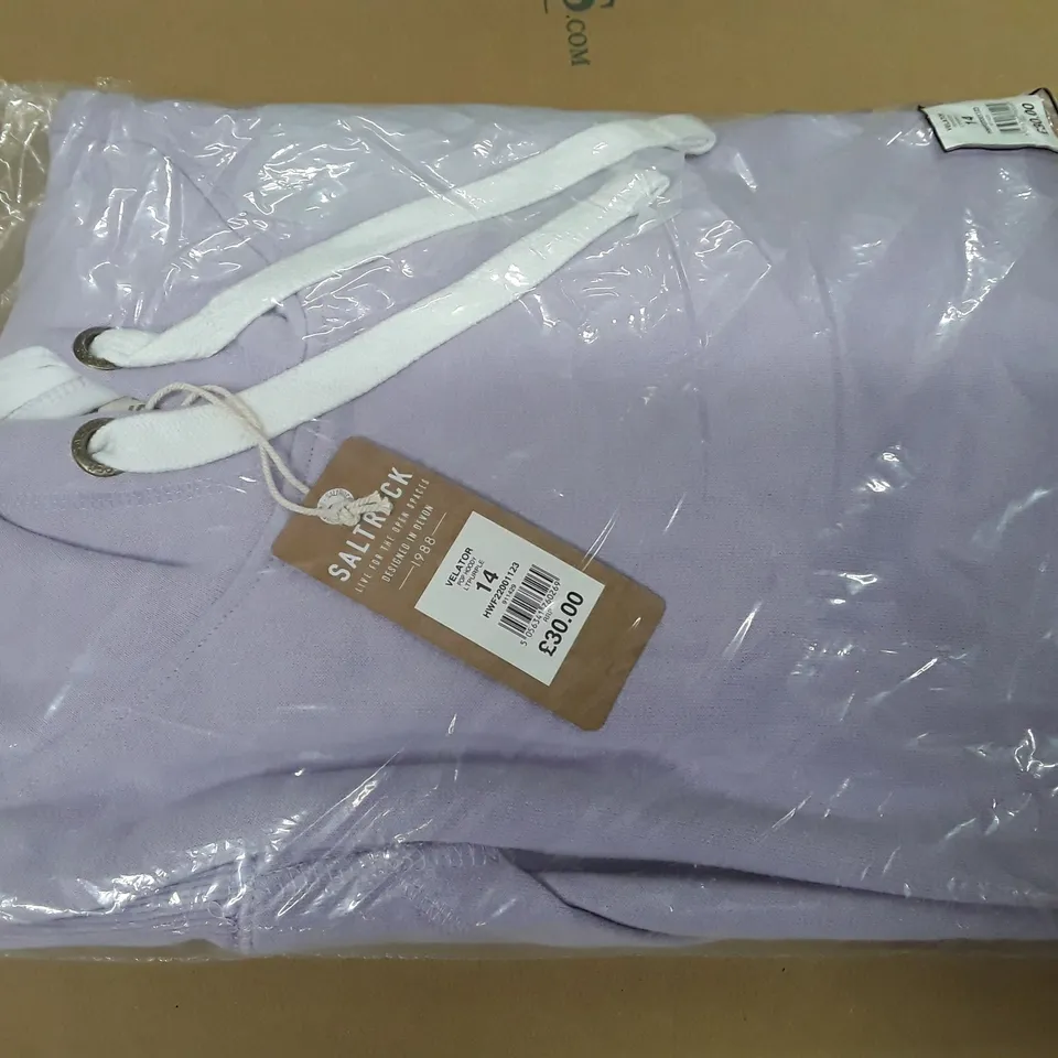 BAGGED SALTROCK VELATOR POP HOODY IN LIGHT PURPLE - 14