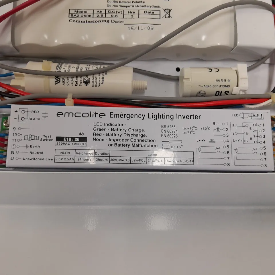 BOXED EMCOLITE E118E EMERGENCY LIGHTING INVERTER