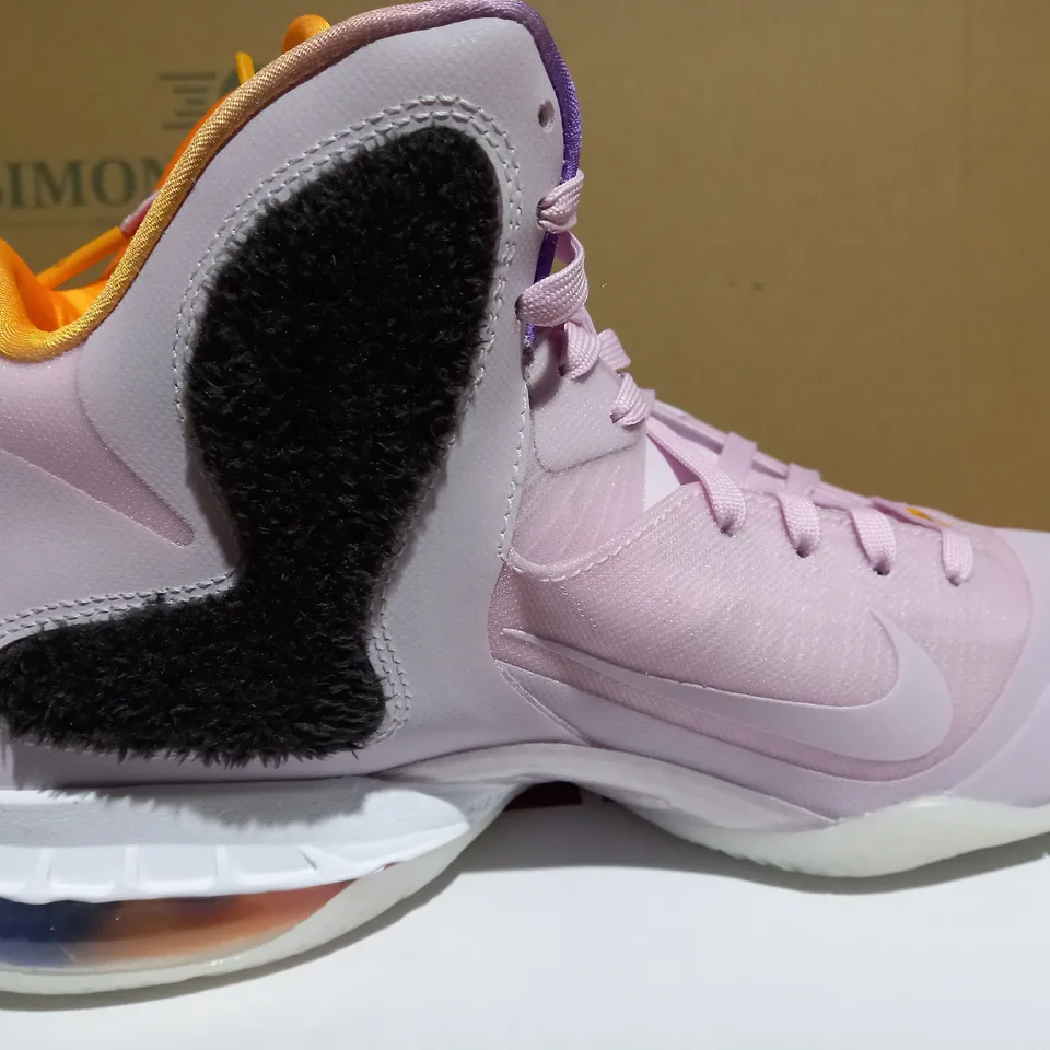 NIKE LEBRON IX REGAL PINK AND VELVET BROWN TRAINERS DJ3908 600 - SIZE 7.5