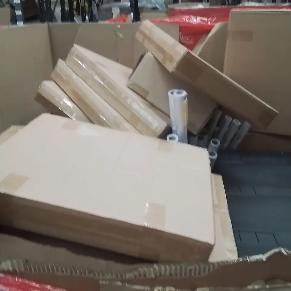 PALLET OF ASSORTED HOUSEHOLD GOODS AND PRODUCTS TO INCLUDE;RETRACTABLE SAFETY GATE,IMPACT SOCKET SET,ATHLETIC JERSEY FRAME