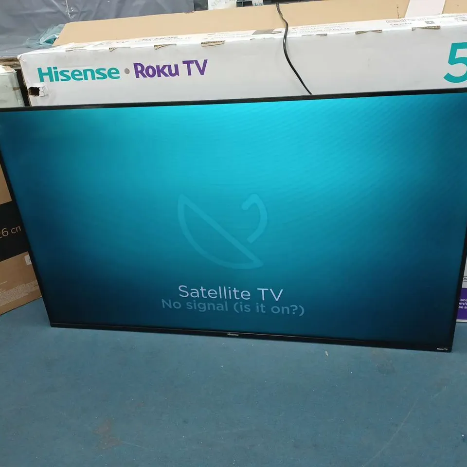 BOXED HISENSE ROKU TV 4K HDR ULTRA HD SMART TV R7 SERIES 55"