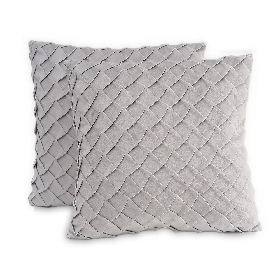 JM BY JULIEN MACDONALD TEXTURED SET OF 2 CUSHIONS IN TEAL