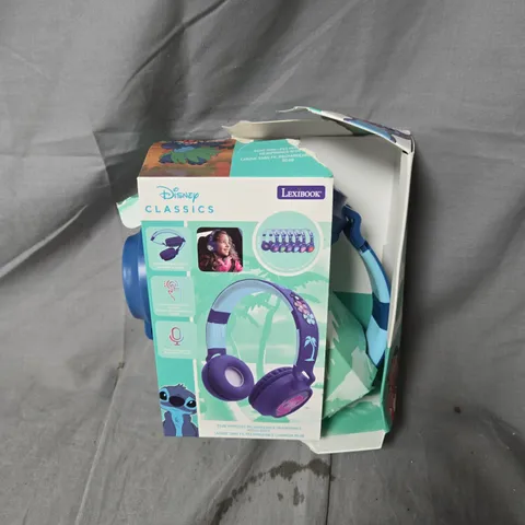 DISNEY STITCH 3D RECHARGEABLE HEADPHONES WITH LIGHTS-DAMAGED BOX 