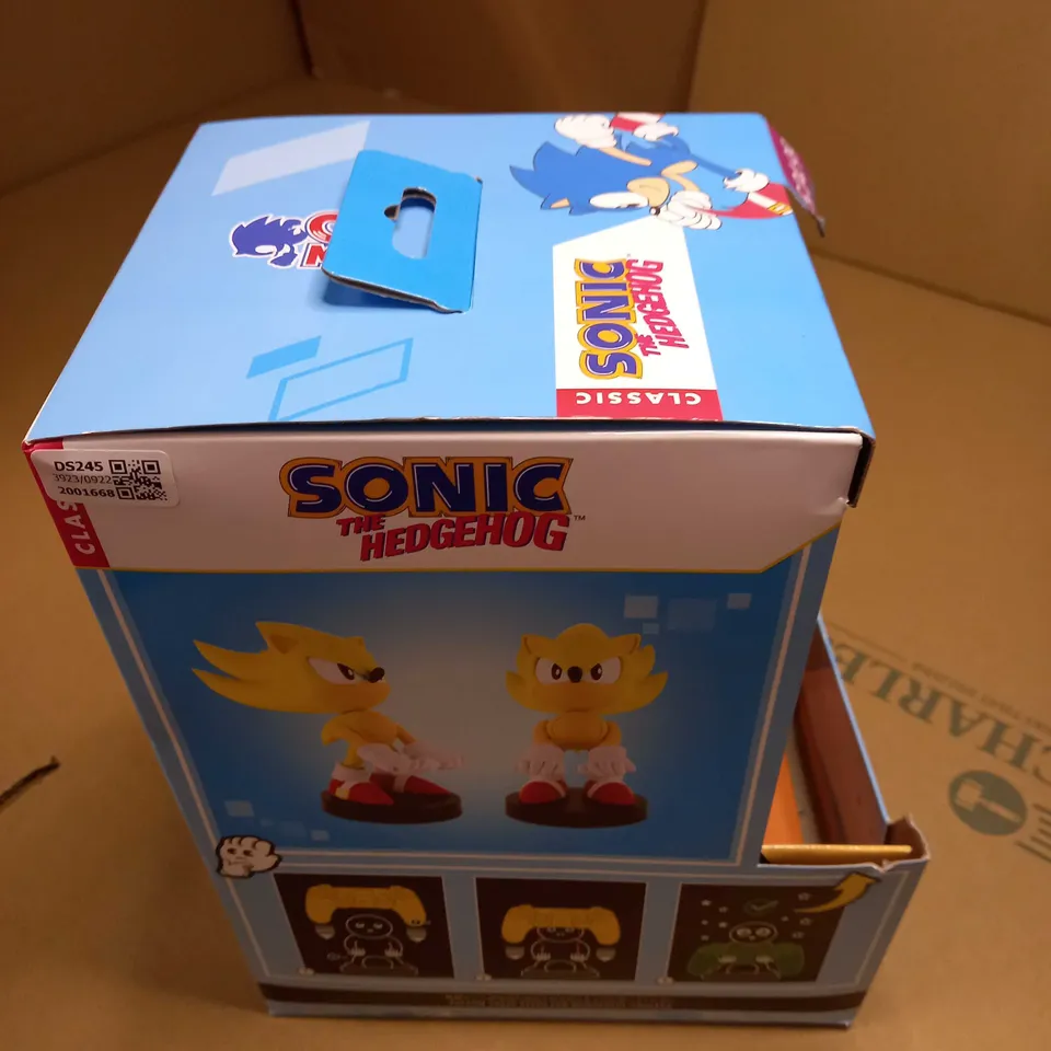 BOXED YELLOW SUPER SONIC PHONE/CONTROLLER HOLDER