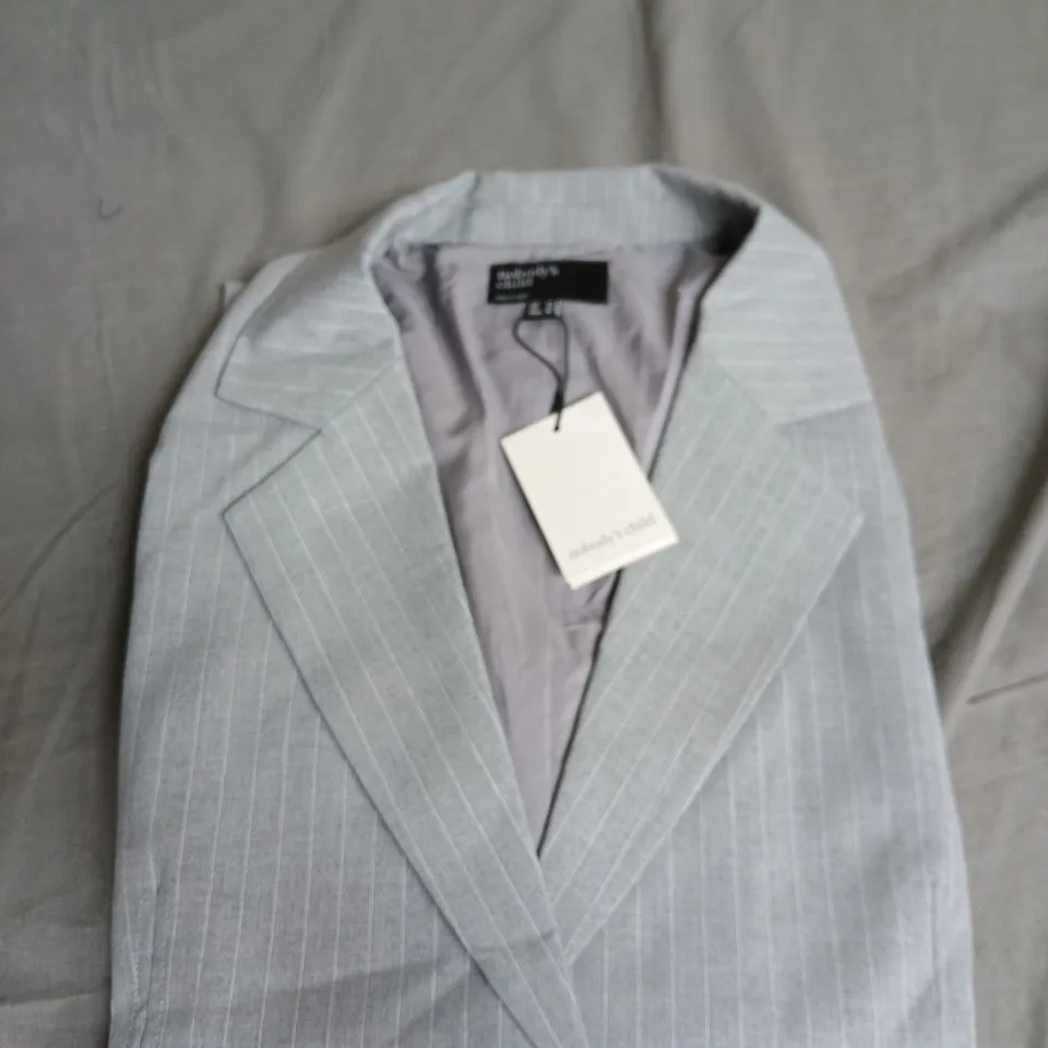 NOBODY'S CHILD PINSTRIPE BOYFRIEND BLAZER – UK 14 (EU 42, US 10)