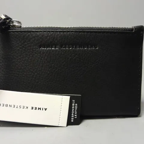 AIMEE KESTENBERG LEATHER WALLET IN BLACK